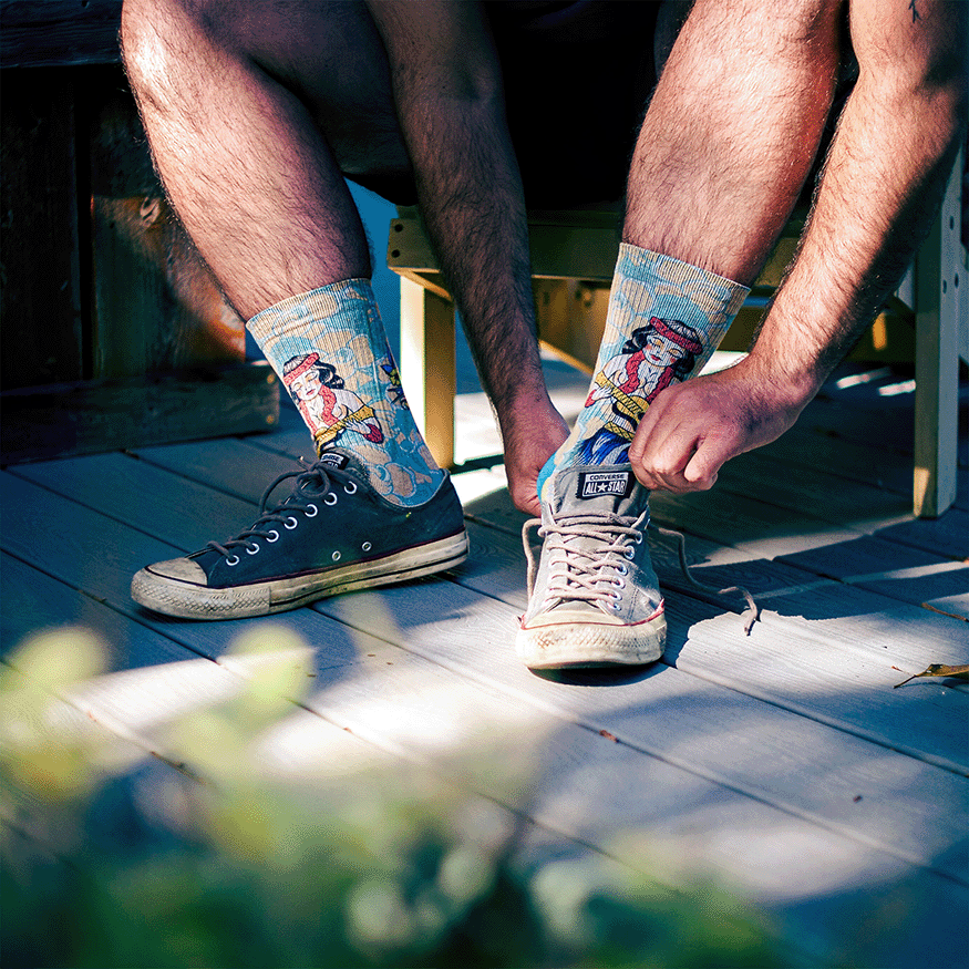 Richard Kirby Hula Crew Socks