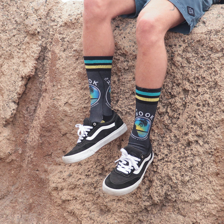 Slidertown The Hook Blue Sky Crew Socks
