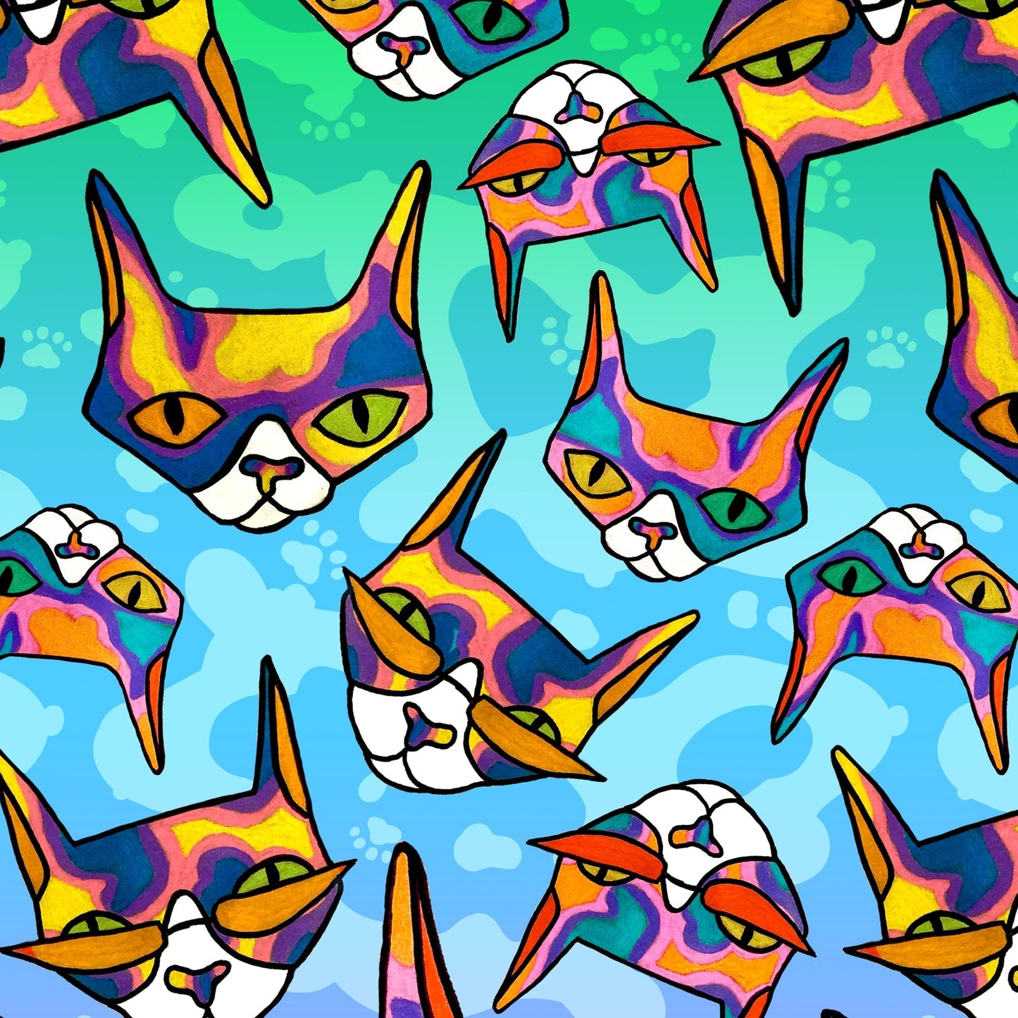 Disco Kitty Crew Socks