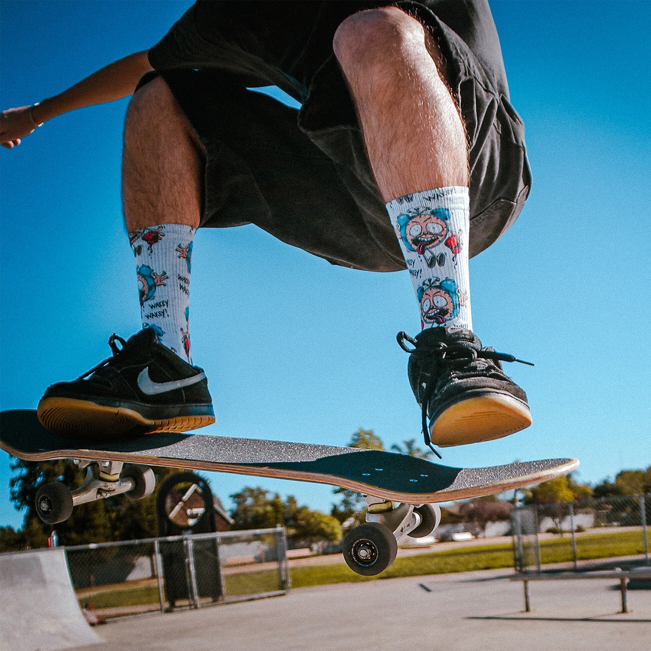 Wakey Wakey Skate Socks Art By Steve Caballero