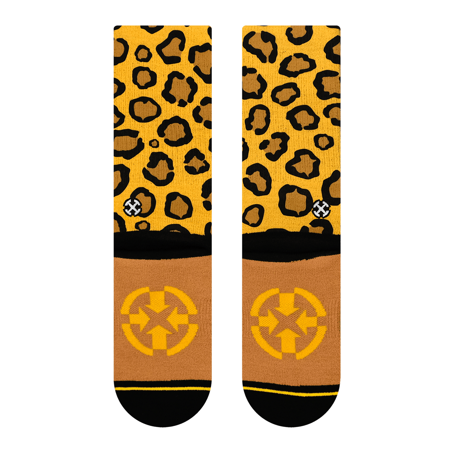 Leopard Print Jungle Cat Crew Socks
