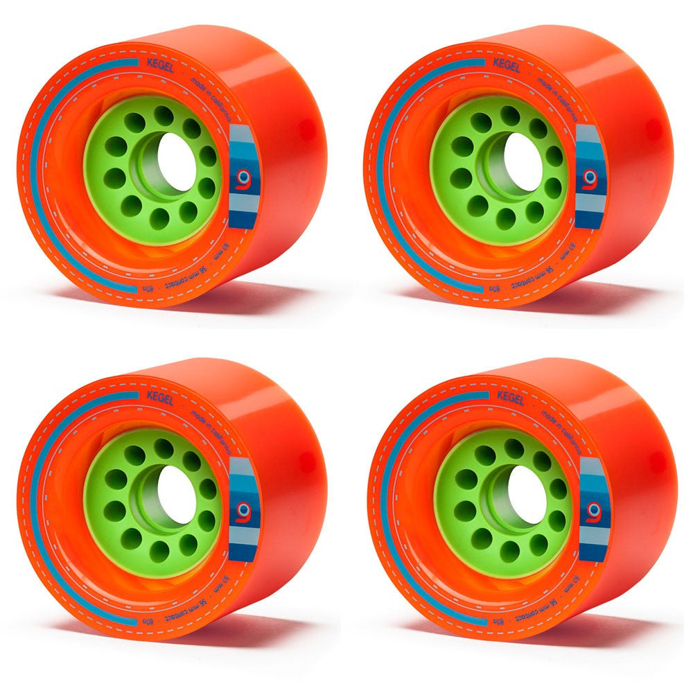 Orangatang Kegel Longboard Wheels 80mm 80a - Orange - Bow Shock Marketplace