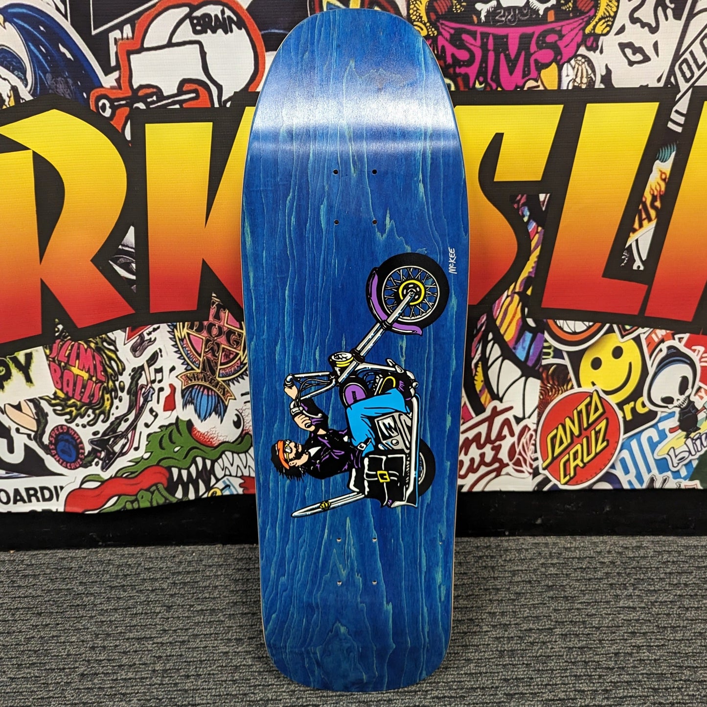 Prime Marc McKee Sticker-O-Rama "Easy Rider" Skateboard Deck - Bow Shock Marketplace