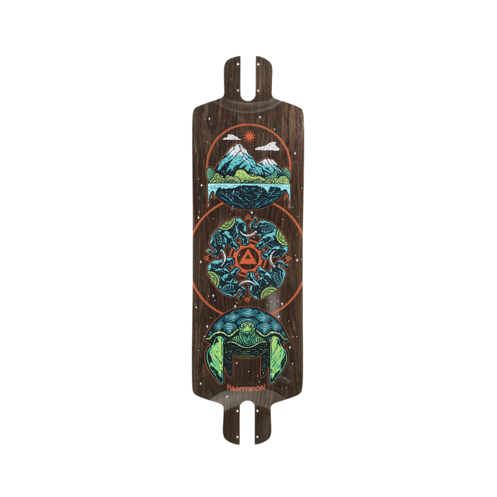 Pantheon Pranayama Cosmic Turtle Longboard Deck - 31.5" - Bow Shock Marketplace