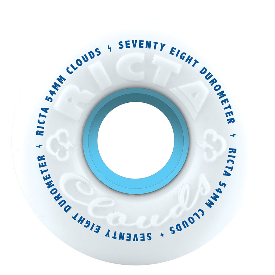 Ricta Clouds Wheels 54mm 78a - White (Set) - Bow Shock Marketplace