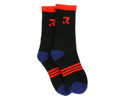 Root Industries Three Stripes Socks - Black - Bow Shock Marketplace