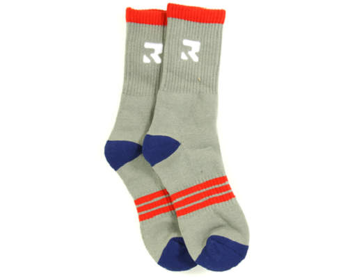 Root Industries Three Stripes Socks - Grey - Bow Shock Marketplace