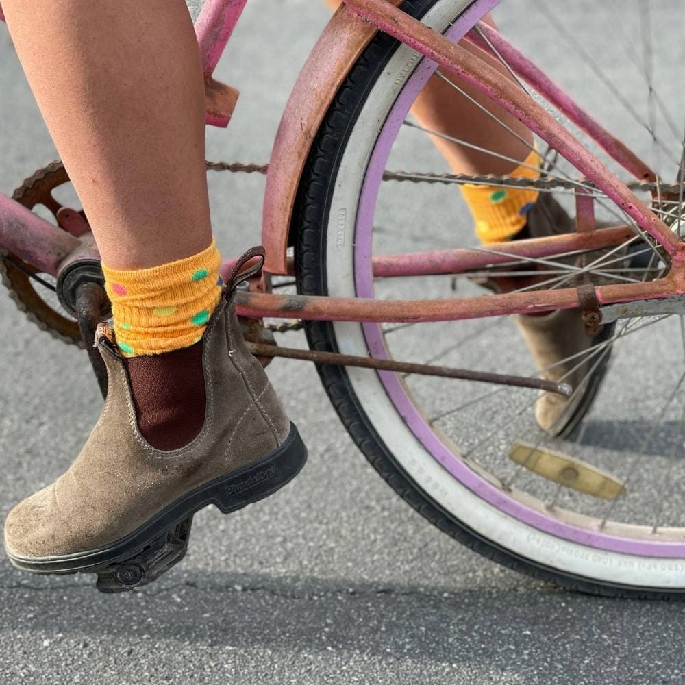 Bamboo Blend Clown Polka Dots Crew Socks - by Spidey DeMontrond