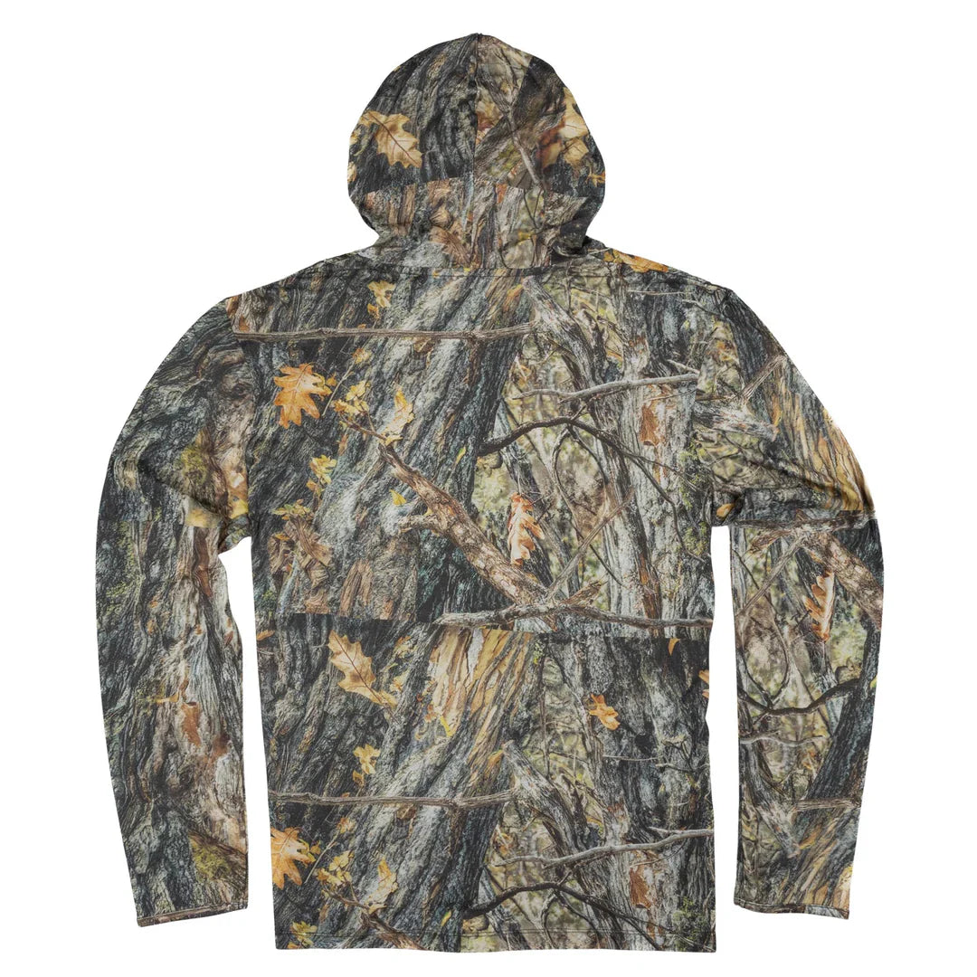 Sendero Yucatan Bamboo Will Tree Camo Tech Hooded L/s Shirt