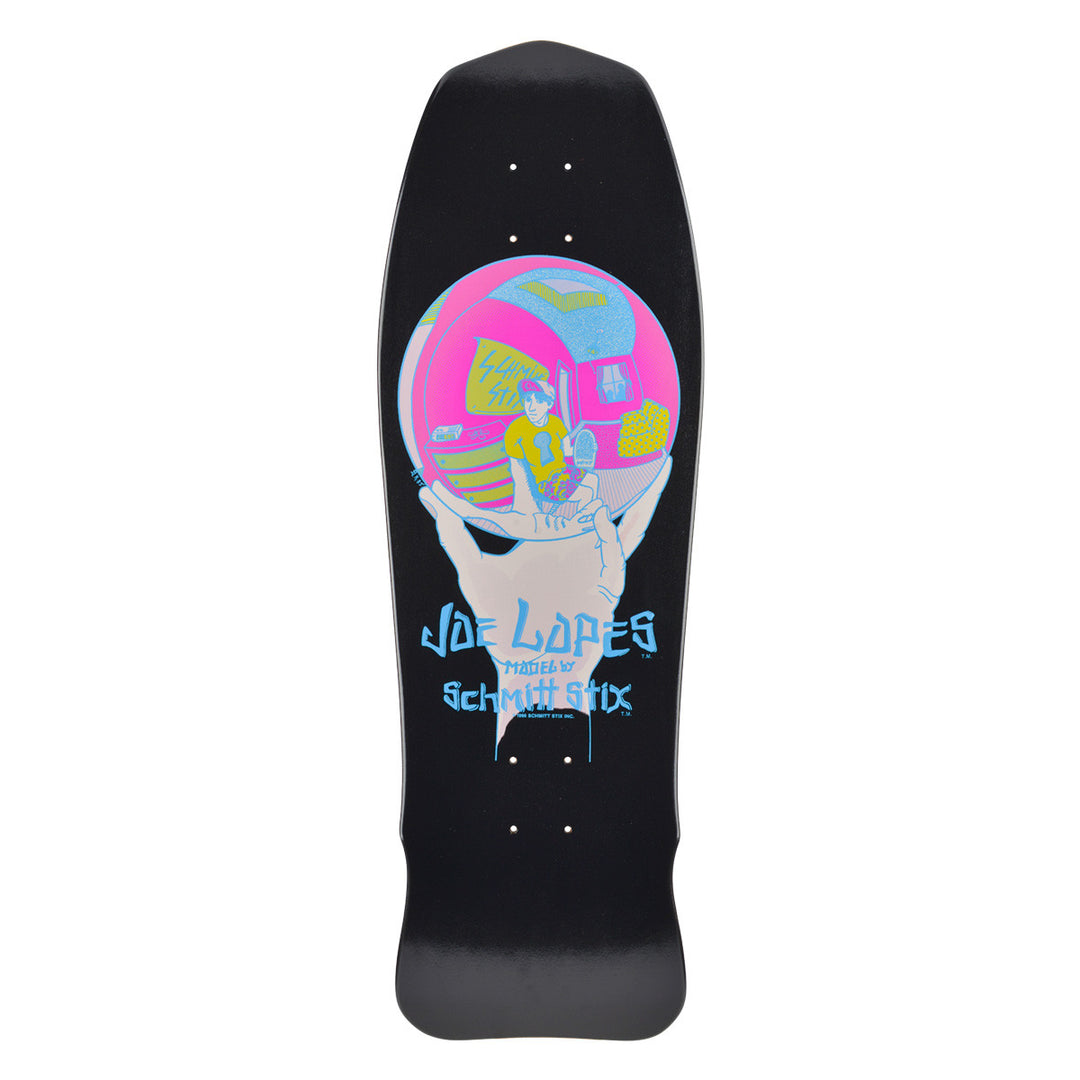 Schmitt Stix Joe Lopes Crystal Ball 9.875" Skateboard Deck - Bow Shock Marketplace
