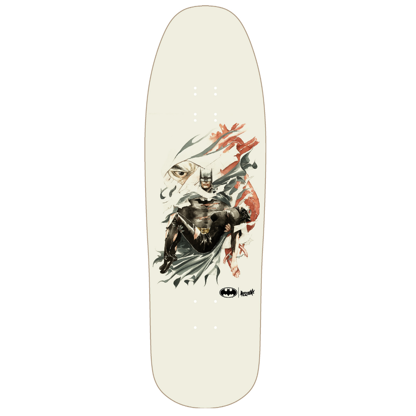 Welcome x Batman Heart of Hush on Gaia Bone 9.6" Skateboard Deck