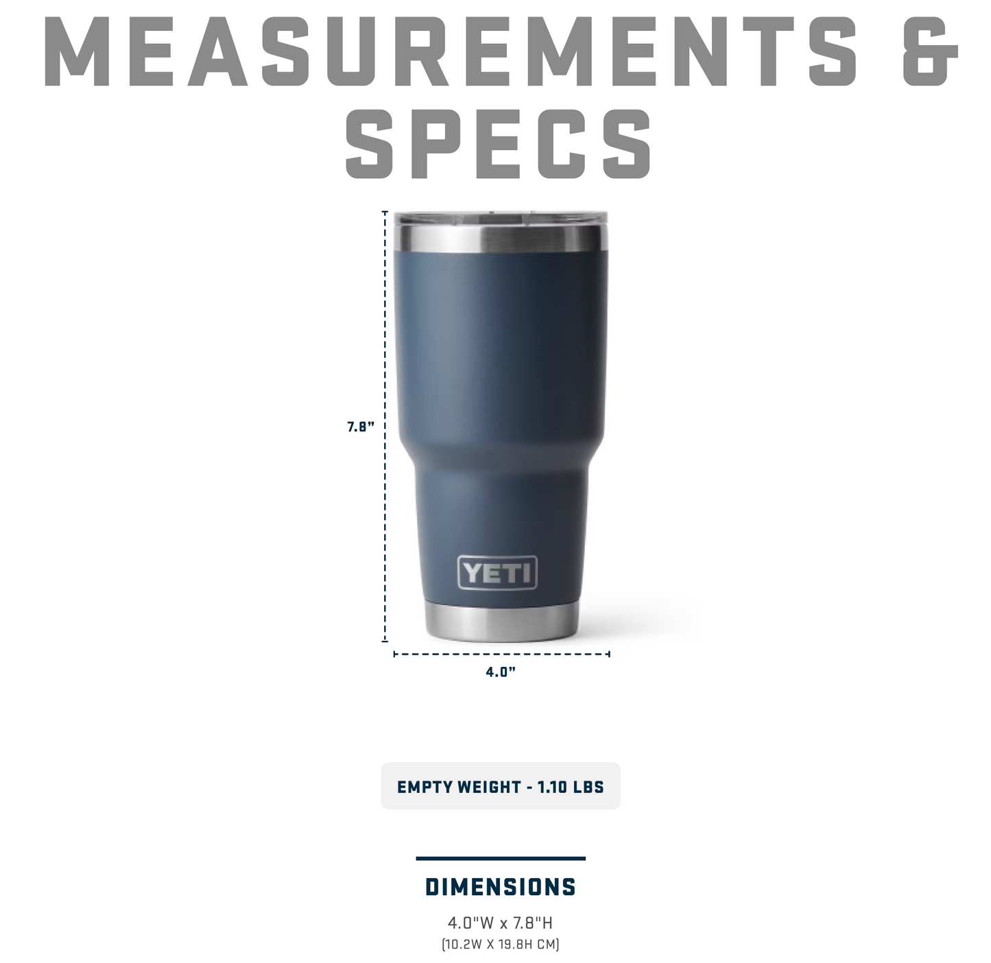 Yeti Rambler 30oz Tumbler with Magslider Lid Moon Dust