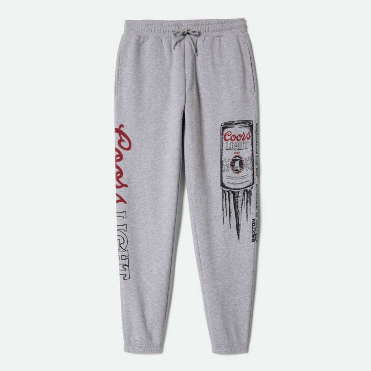 Brixton X Coors Light Silver Speed Heather Grey Sweatpants