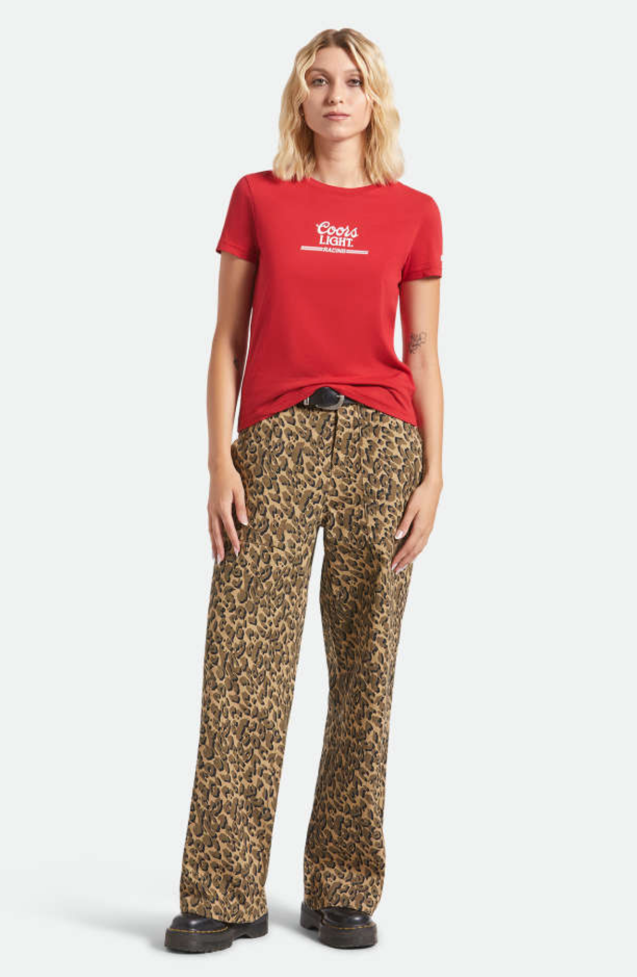 Brixton X Coors Light Racing Coors Red Womens S/s Shirt