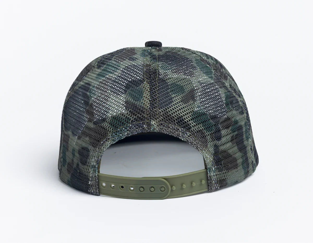 Autumn Camo Trucker Green Hat