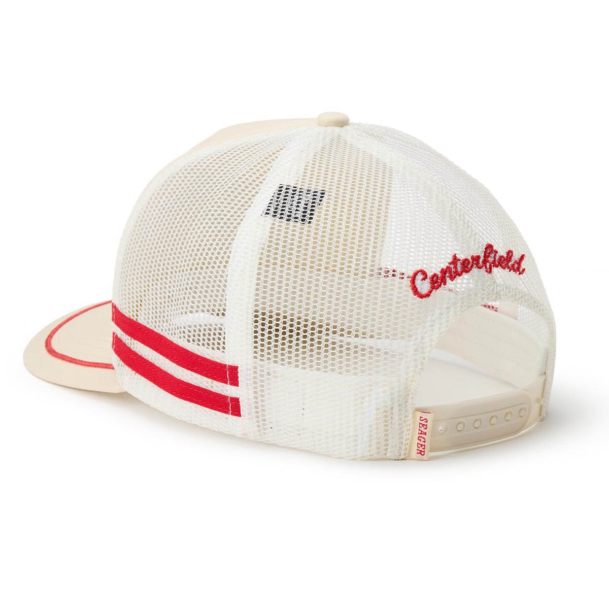 Seager John Fogerty Centerfield White Trucker Snapback Hat