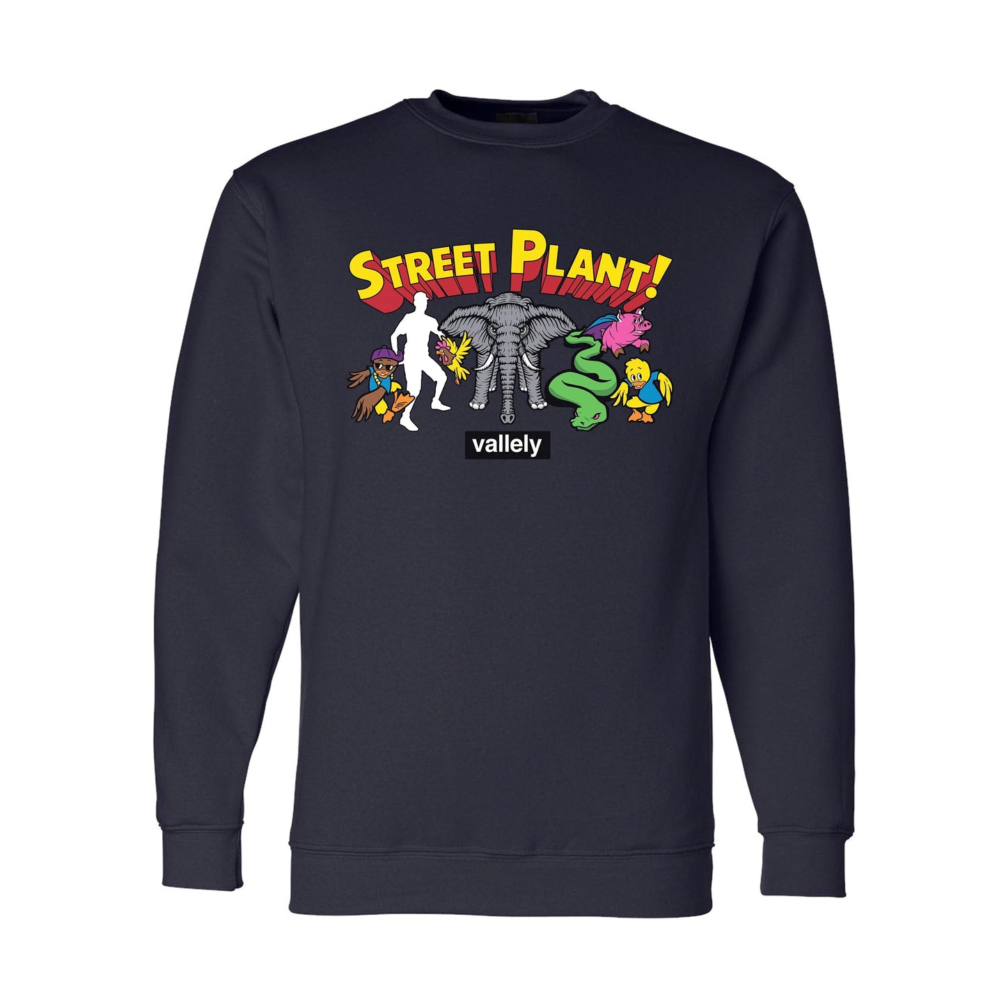 Street Plant Mike Vallely Super Friends Crewneck Sweatshirt - Bow Shock Marketplace