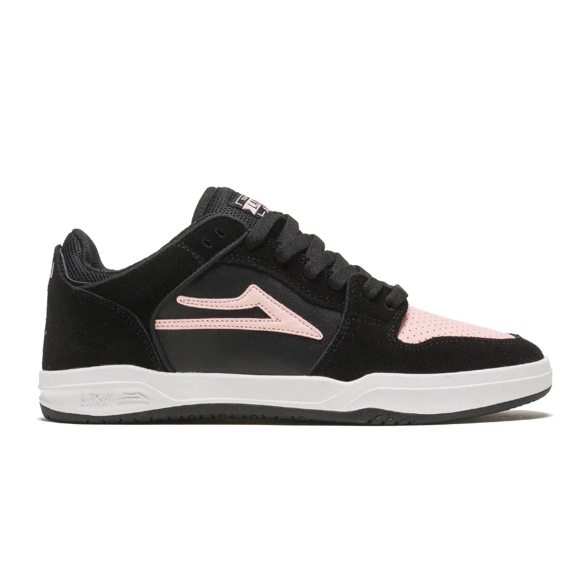 Lakai Shoes Telford Low - Black/Pink Suede - Bow Shock Marketplace