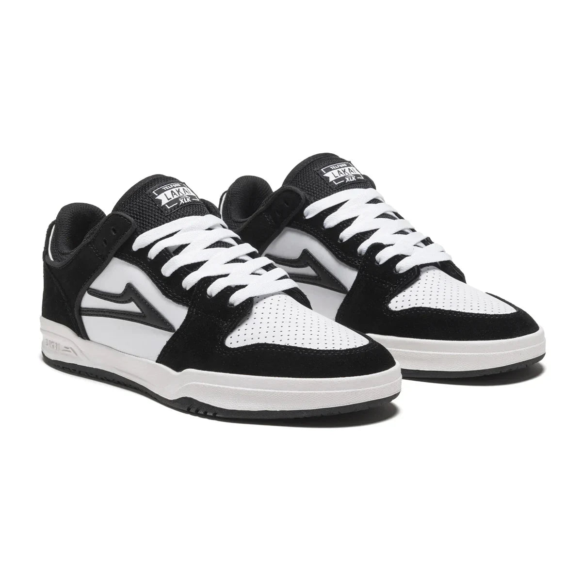 Lakai Shoes Telford Low - White/Black Suede