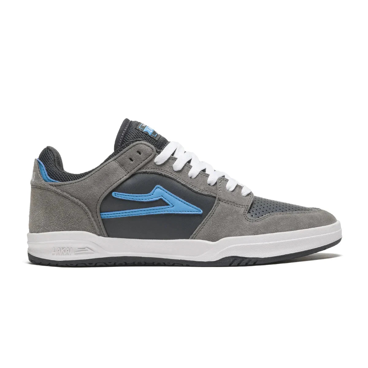 Lakai Shoes Telford Low - Grey/Cyan Suede - Bow Shock Marketplace
