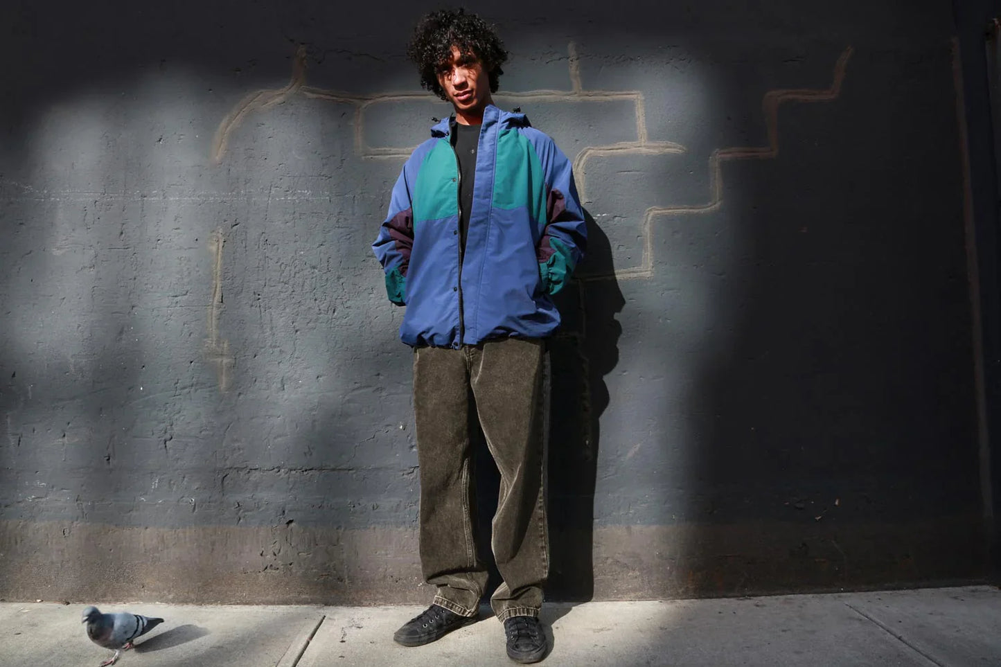Theories Gale Shell Blue Green Jacket