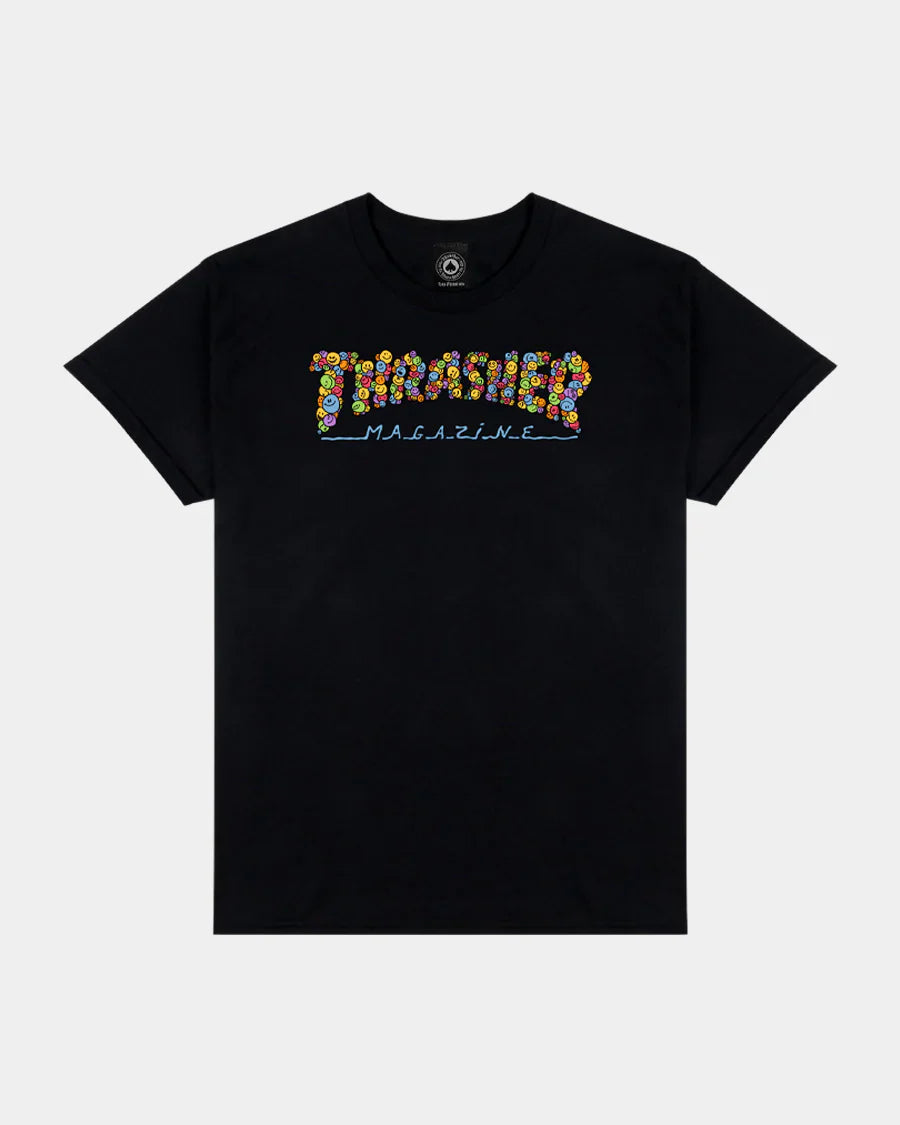 Thrasher Smile by Spanky Black S/s Shirt