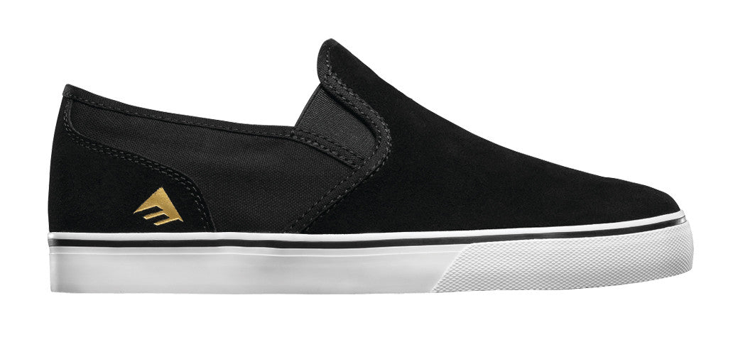 Emerica Shoes The Provost Cruiser Slip - Black/White - Bow Shock Marketplace