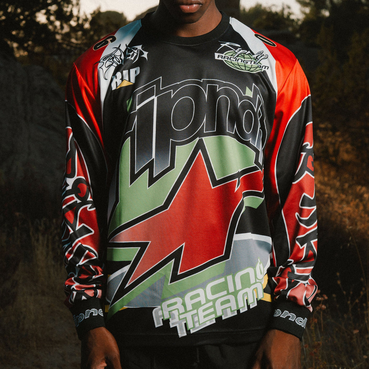 RIPNDIP All Star Long Sleeve Jersey (Red / Black)
