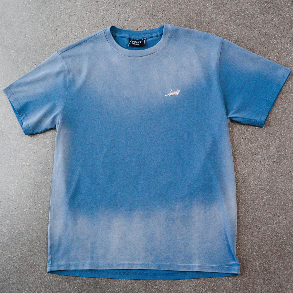 Castanza Short Sleeve Tee (Light Blue Faded Wash)