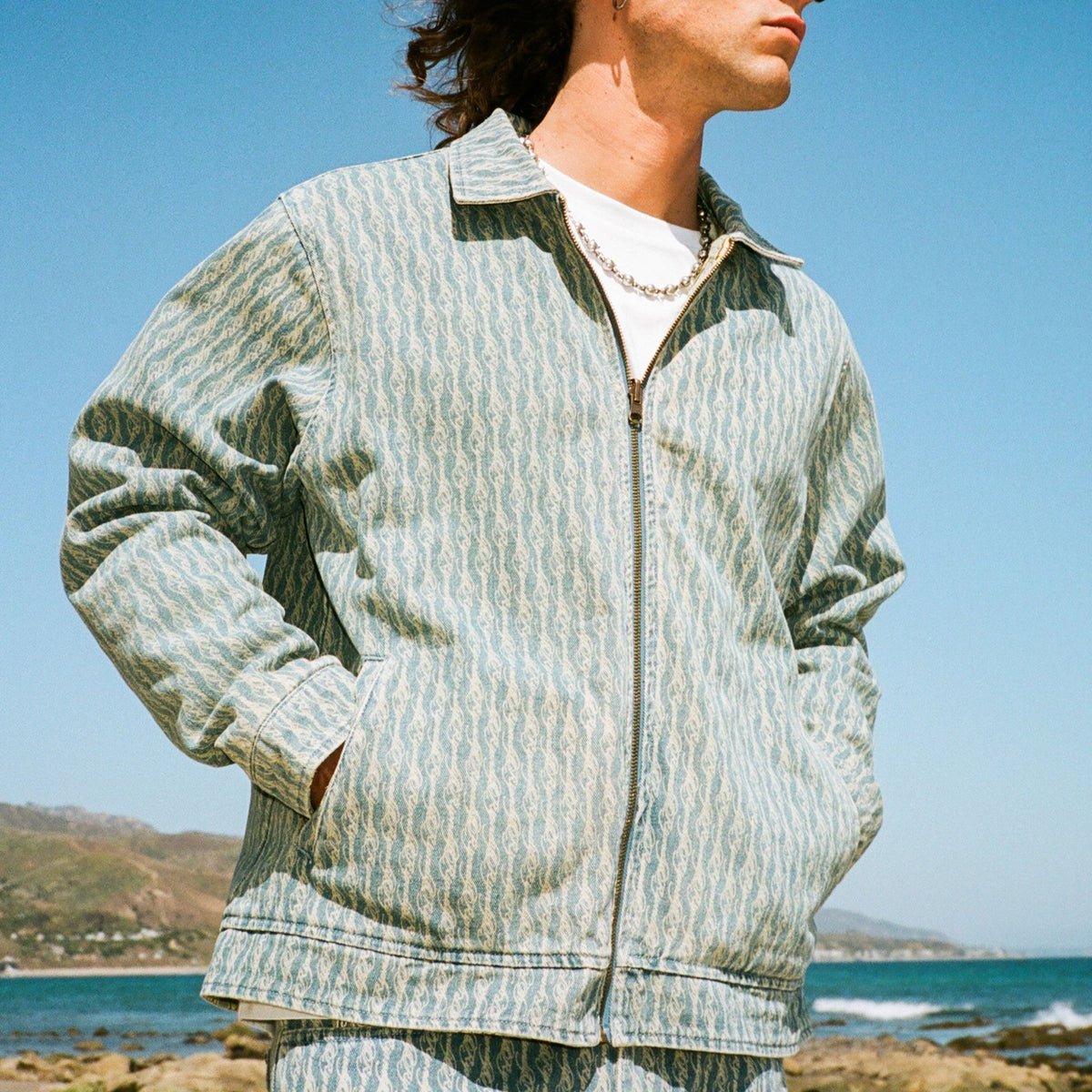 Western Roads Reversible Work Jacket (Medium Wash)