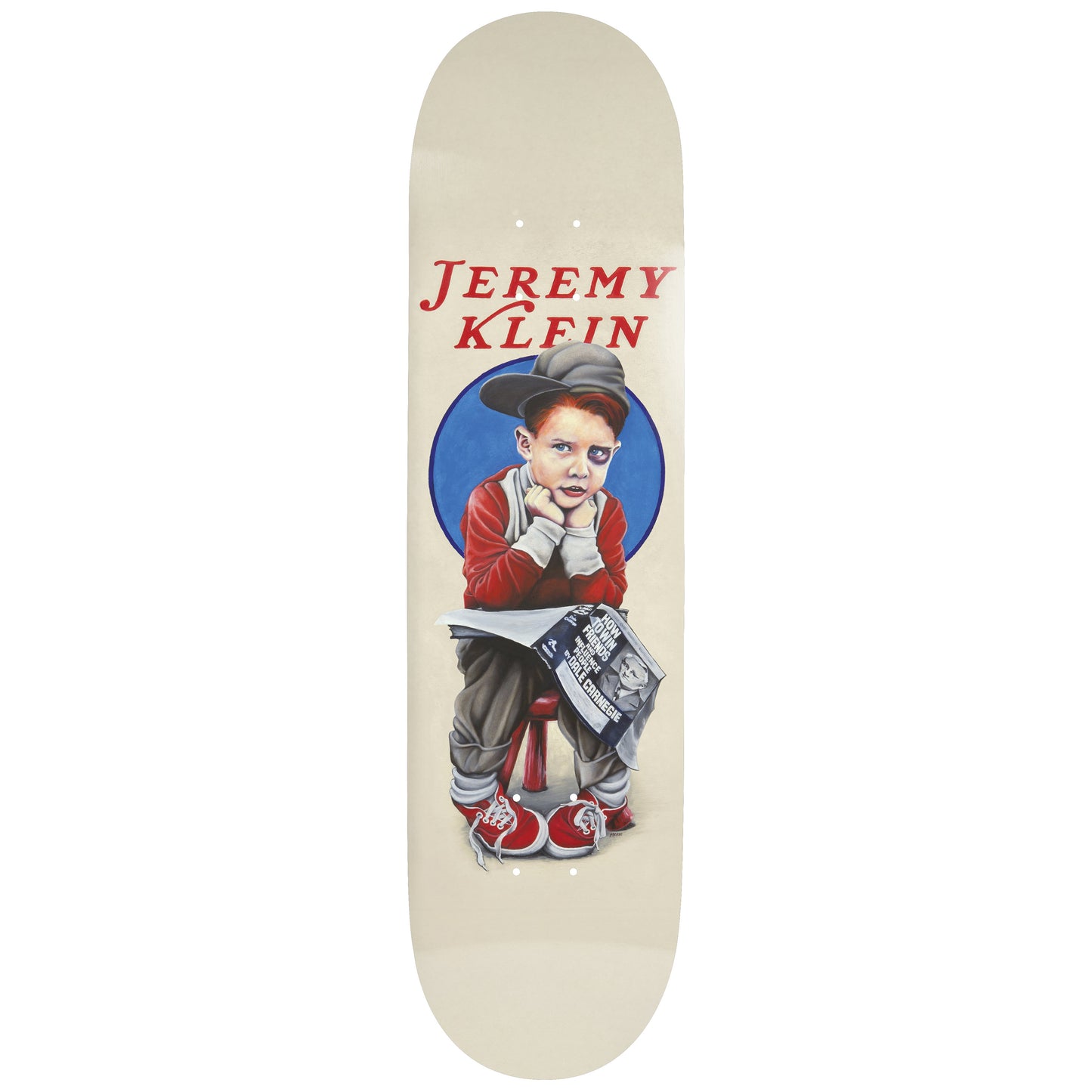 World Industries - Jeremy Klein Black Eye Kid EX7 Slick Natural 8.5" Skateboard Deck