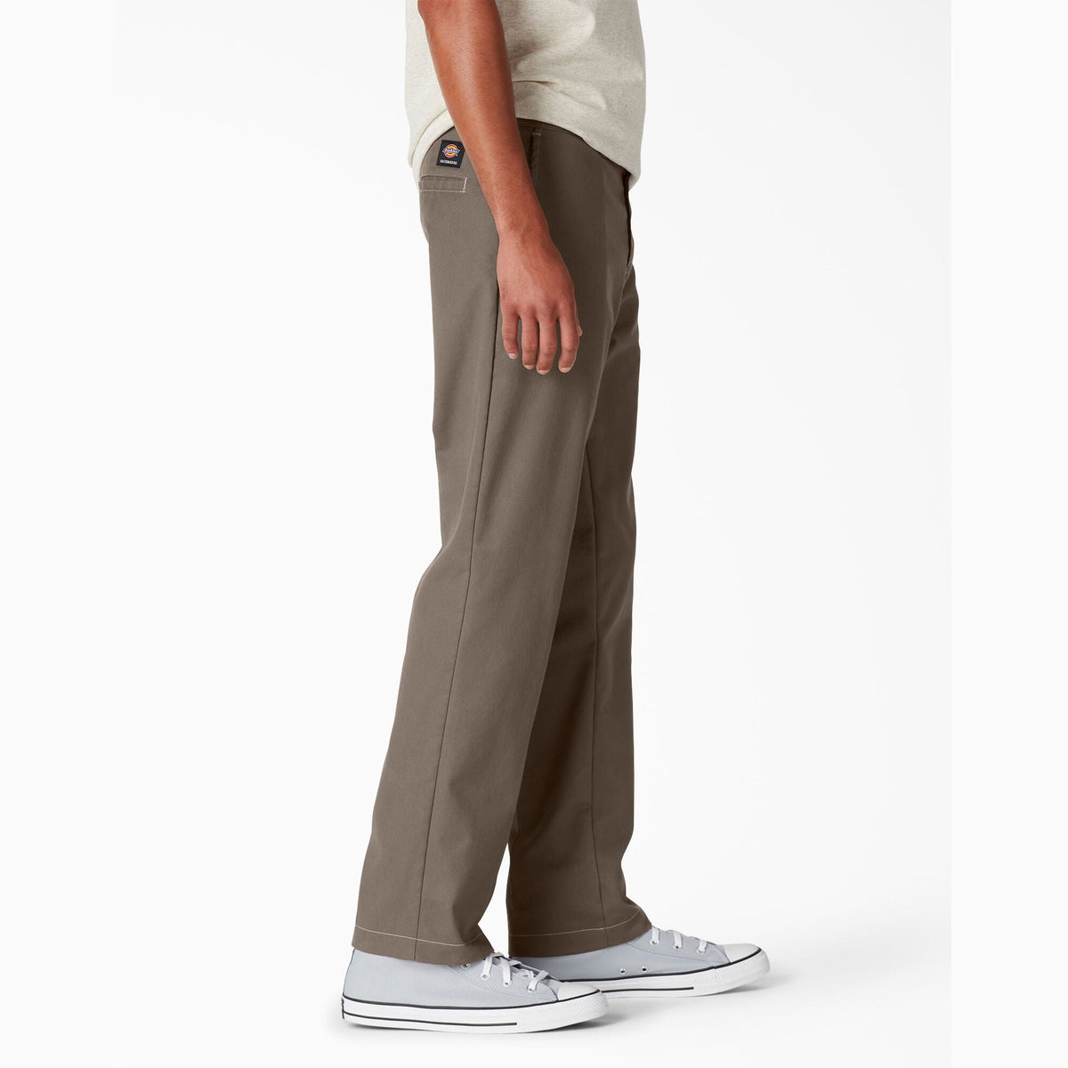 Dickies Skateboarding Slim Straight Pants - Mushroom Contrast Topstitch (TSM)