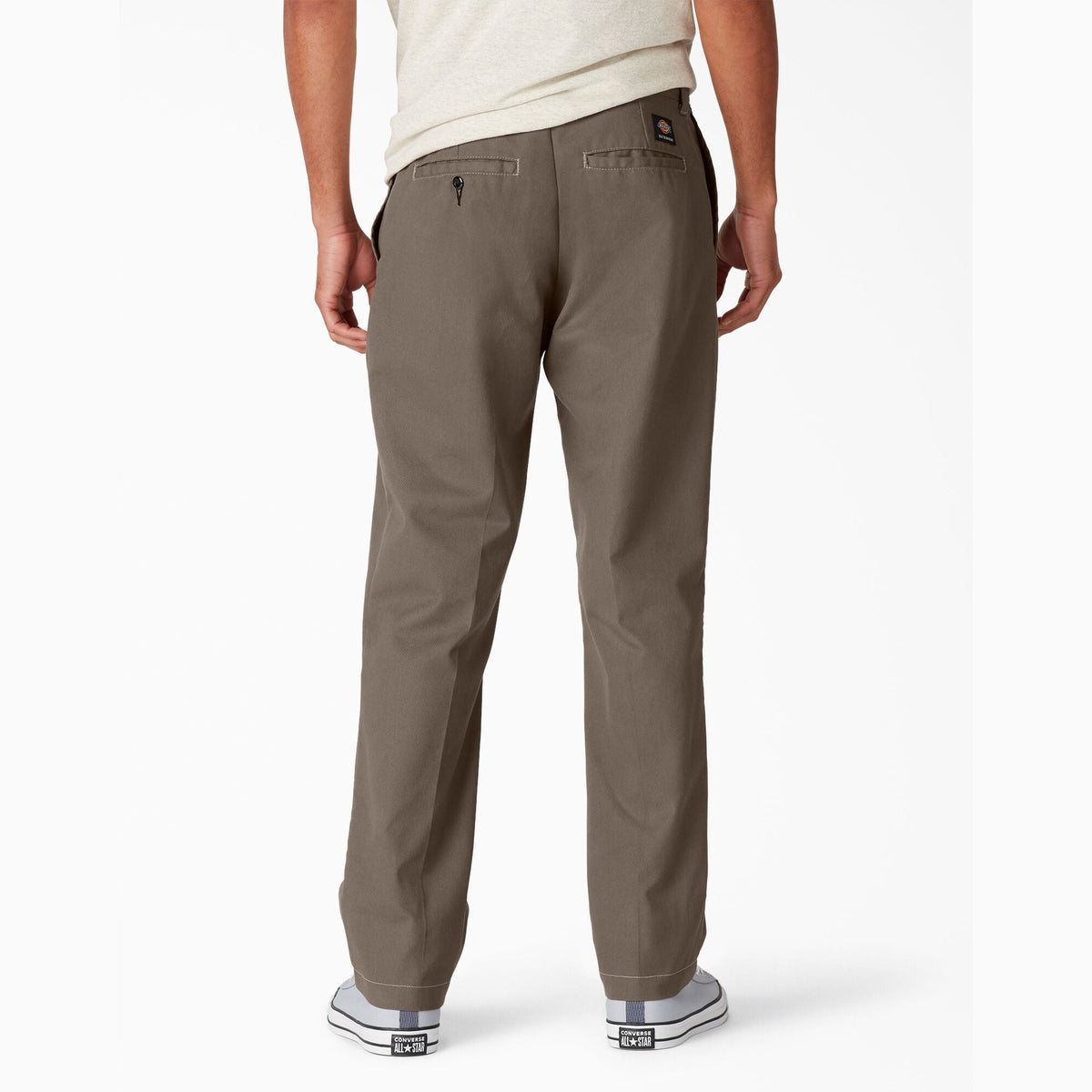 Dickies Skateboarding Slim Straight Pants - Mushroom Contrast Topstitch (TSM)