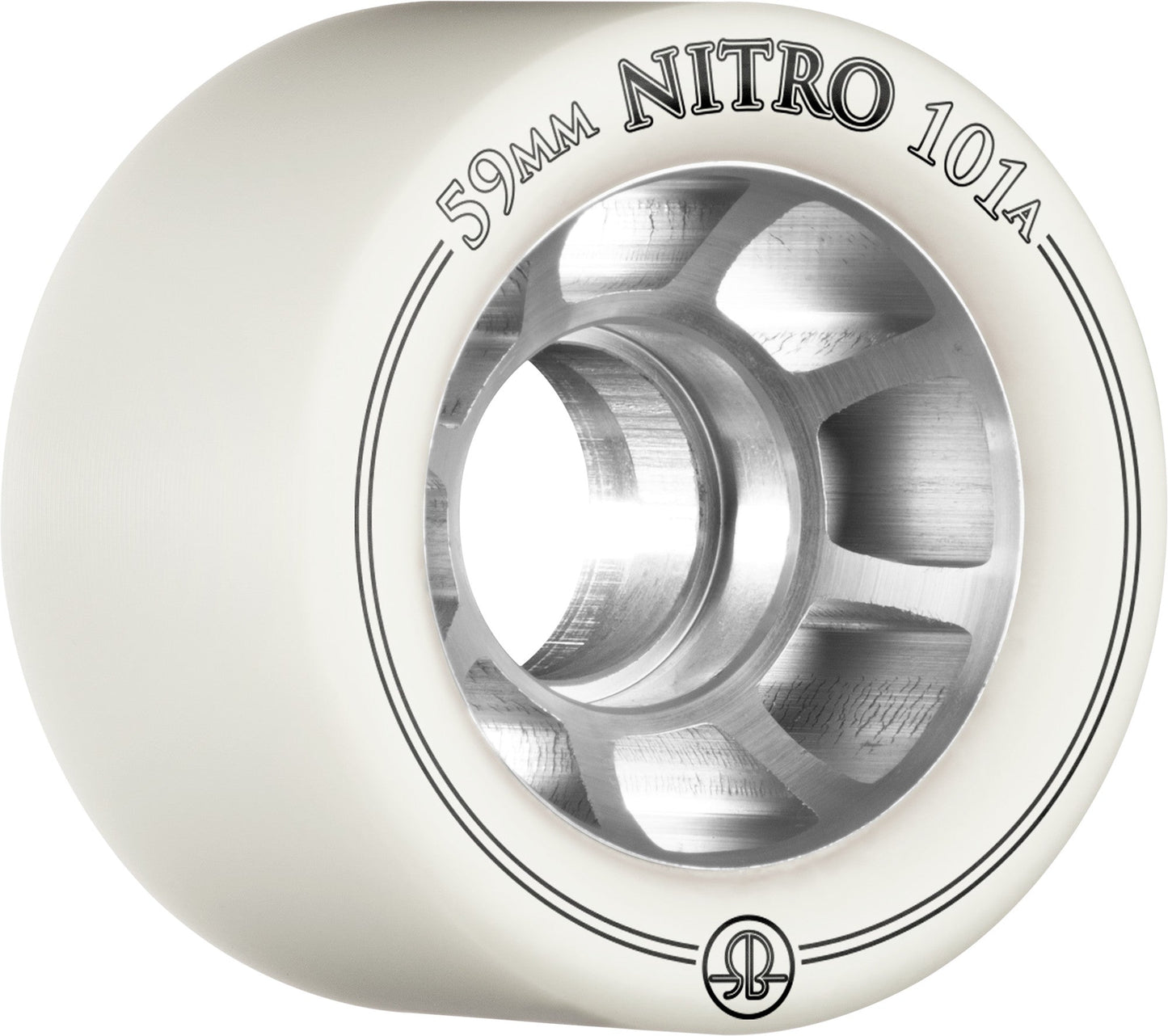 Rollerbones Nitro Wheel 59mm 101a - White (Set of 8)