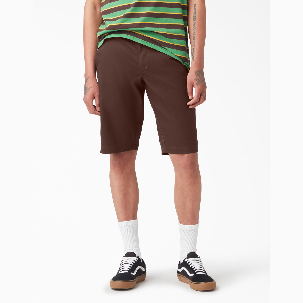 Dickies Vincent Alvarez El Sereno Shorts - Dark Brown - Bow Shock Marketplace