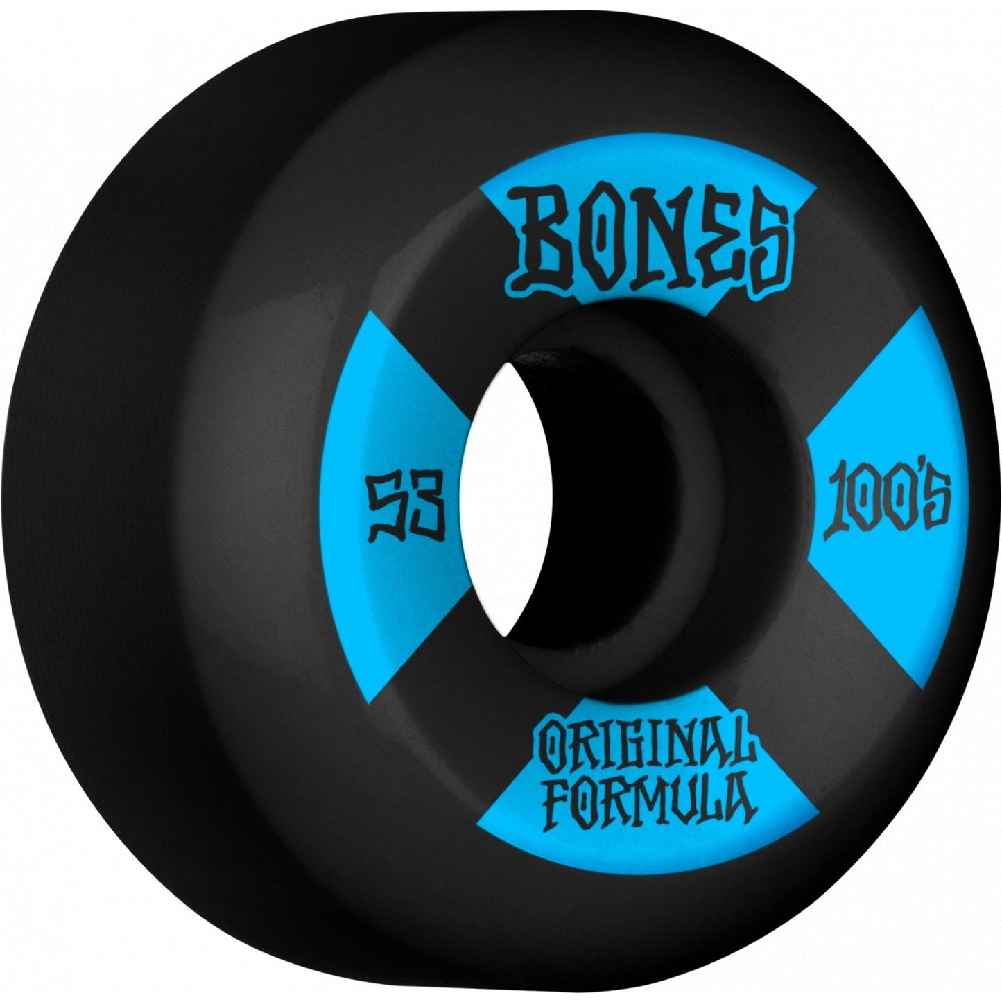 Bones 100's #4 V5 Sidecut OG Formula 53mm Wheels Black (Set of 4)