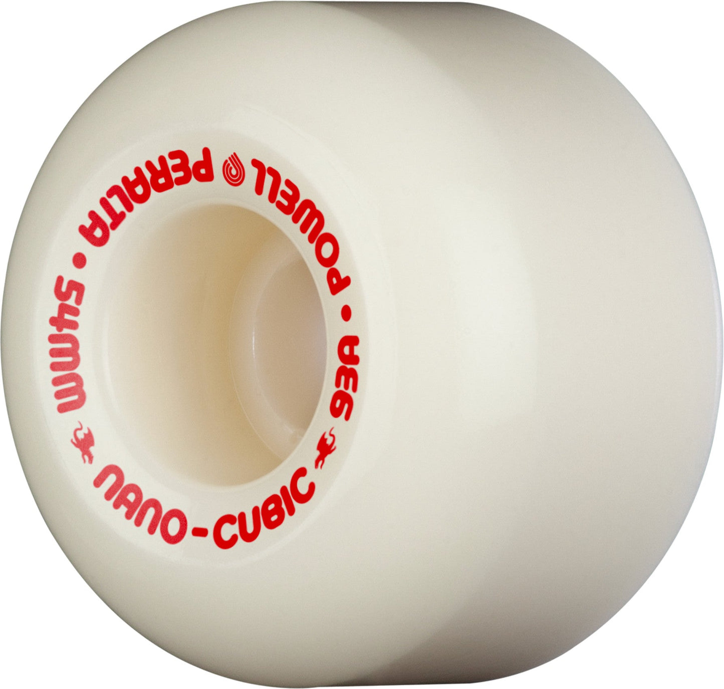 Powell Peralta Nano Cubic Asymmetrical Shape Dragon Formula Wheels 54x36mm 93A - Off White (Set of 4)