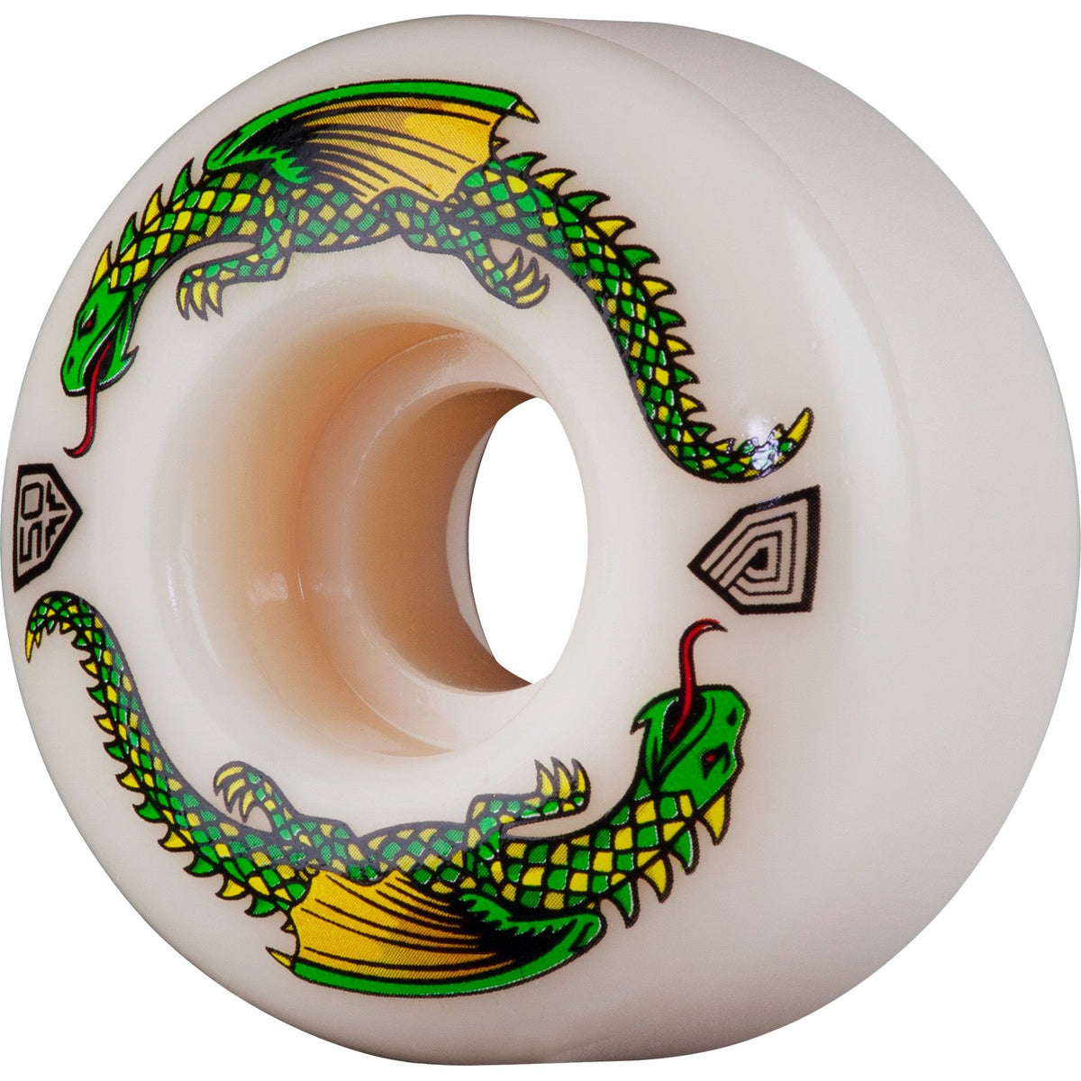 Powell Peralta Dragon Formula Wheels 50x30mm 93A - White (Set of 4)