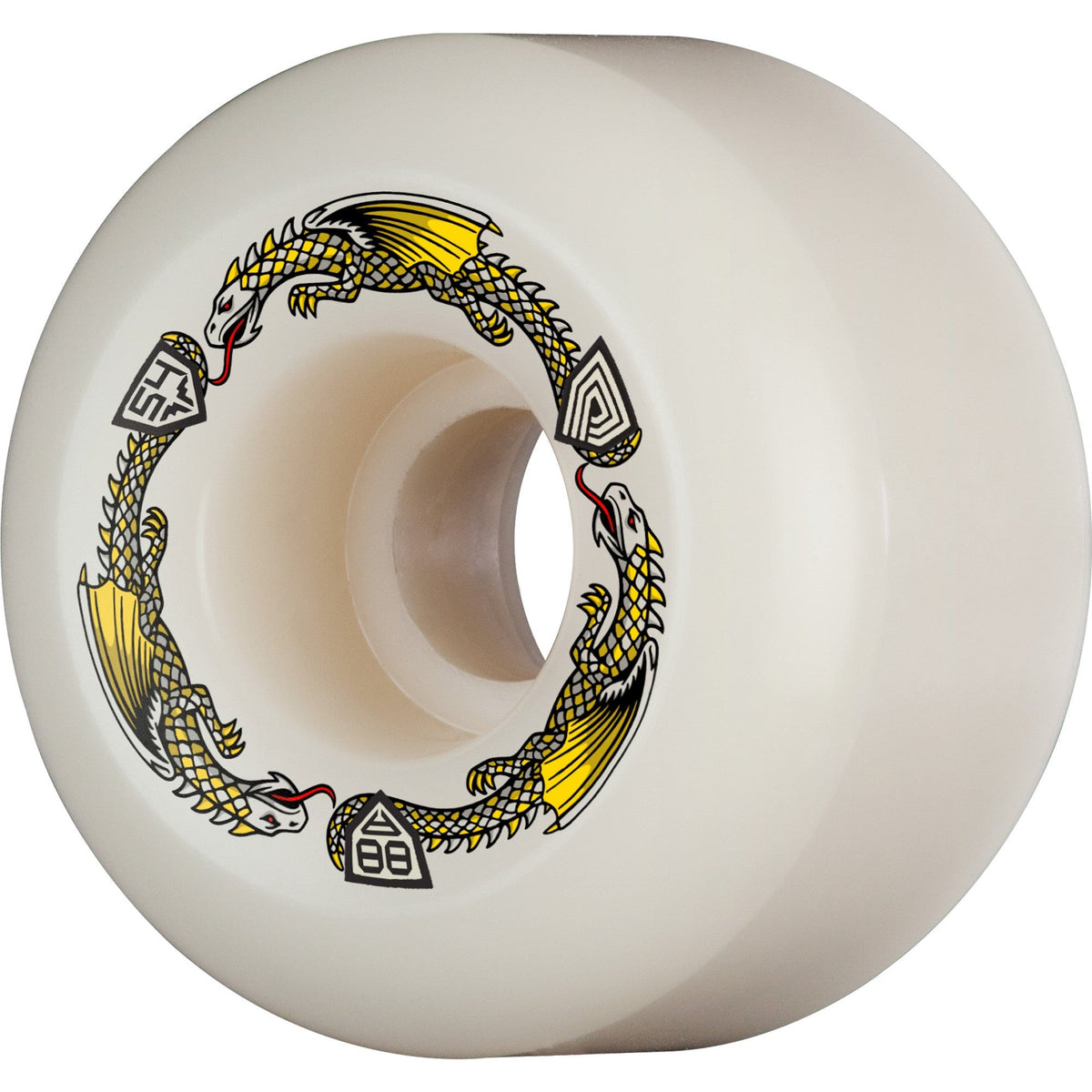 Powell Peralta Dragon Formula Wheels 54x39mm 88A - Off White (Set of 4)