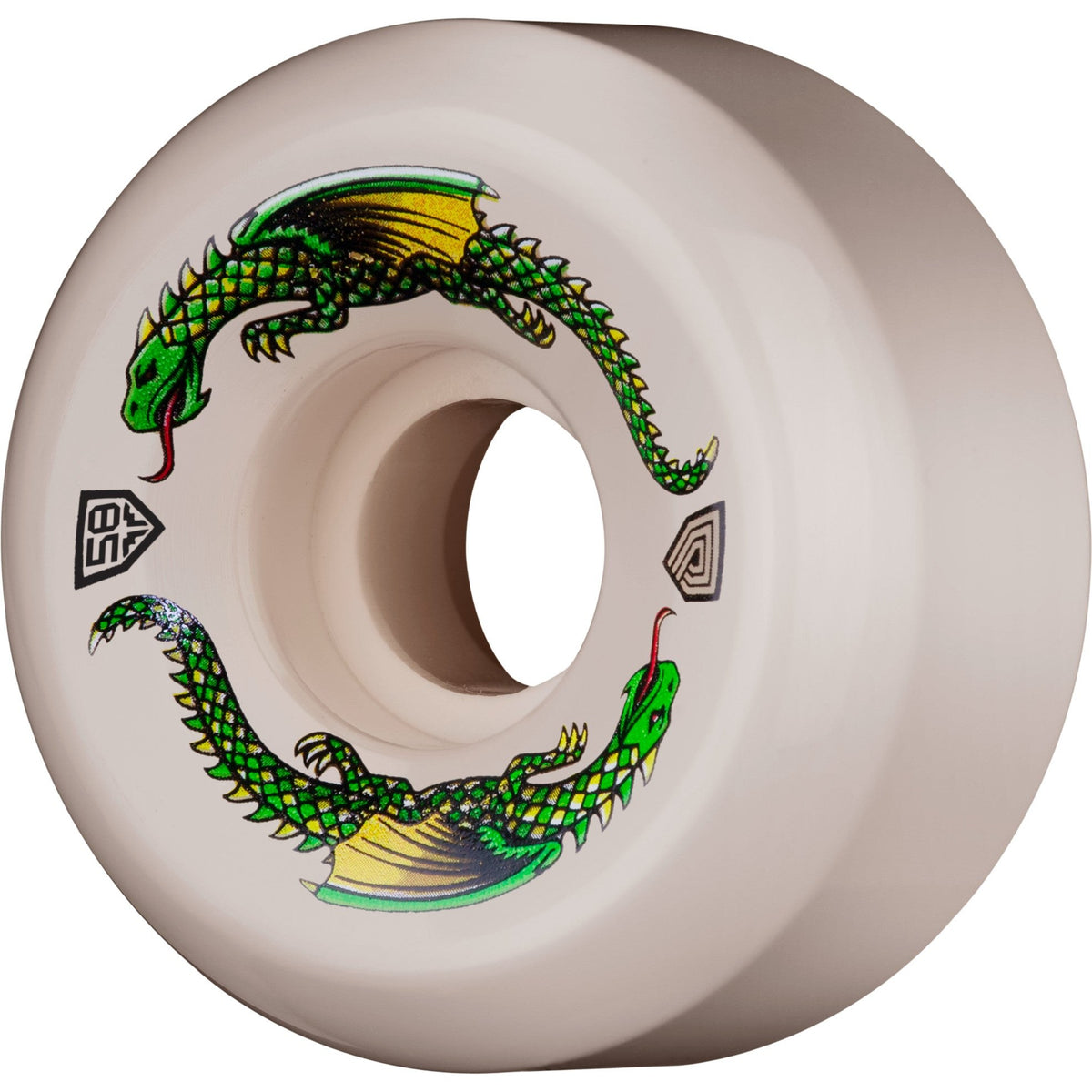 Powell Peralta Dragon Formula Rat Bones II Wheels 58x33mm 93A - Off White (Set of 4) - Bow Shock Marketplace