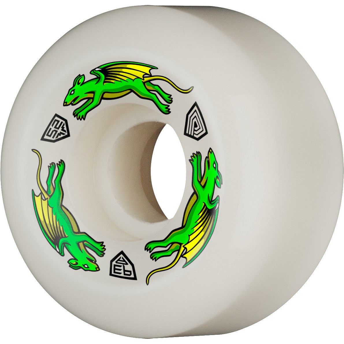 Powell Peralta Dragon Formula Nano Rats Wheels 52x30mm 93A - Off White (Set of 4)