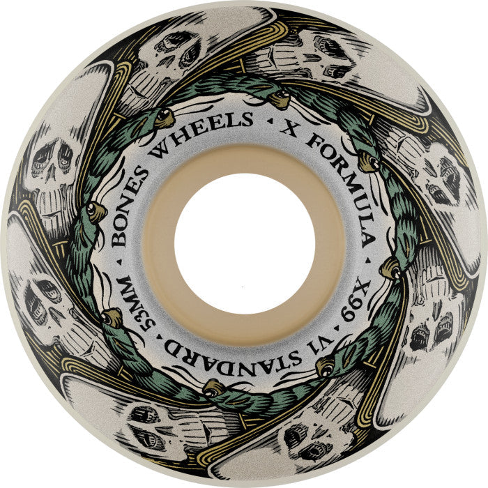 Bones X-Formula Butterfly Effect V1 Standard 53mm 99a Wheels - White (Set of 4)