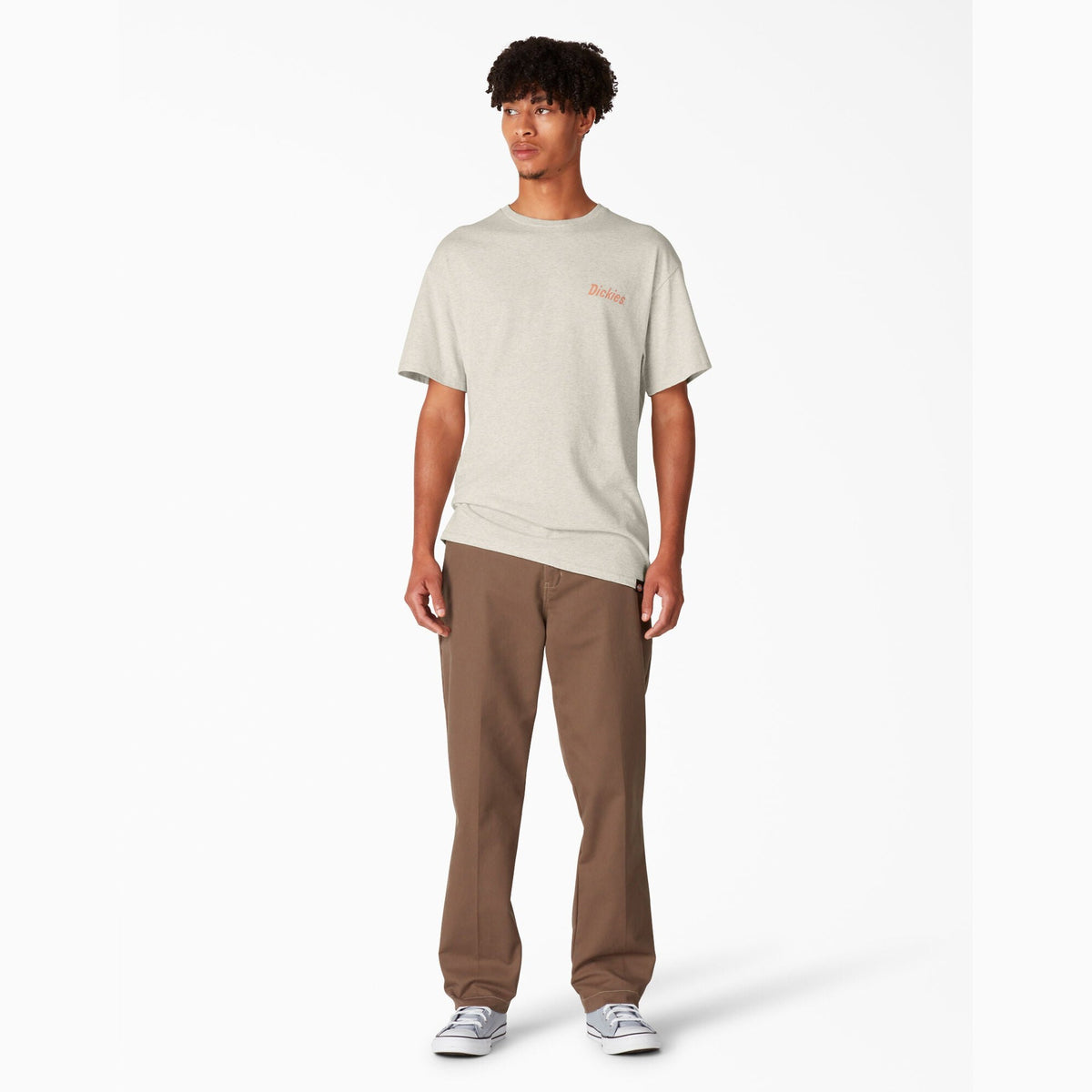 Dickies Skateboarding Split Graphic T-Shirt - Oatmeal Heather