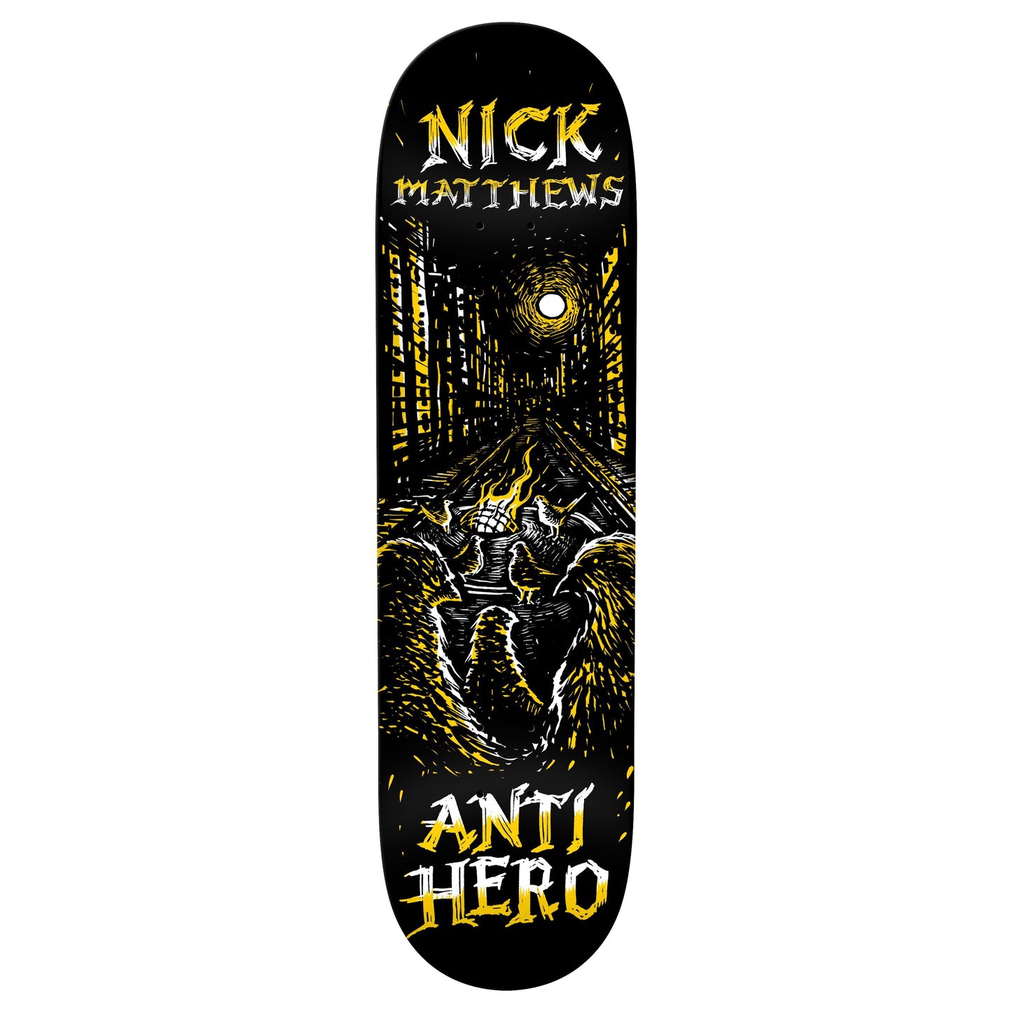Anti-Hero Matthews Fireside - 8.5" Black Skateboard Deck