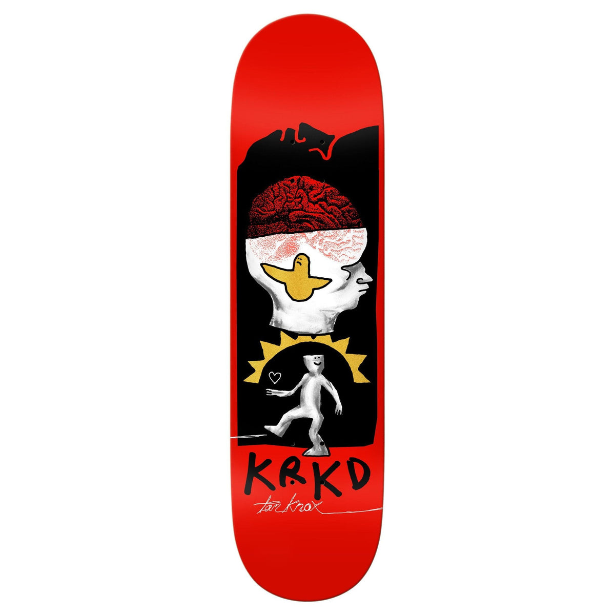 Krooked Knox Brain And Bird - 8.5" Skateboard Deck