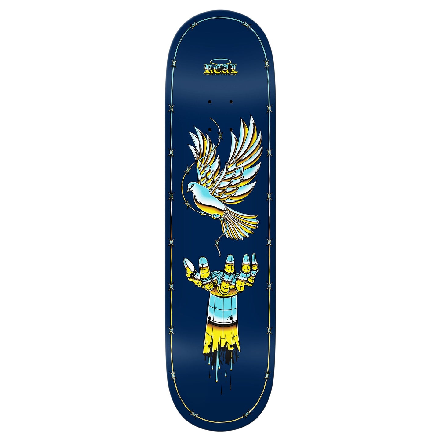 Real Team Synthetic Peace - 8.5" Skateboard Deck