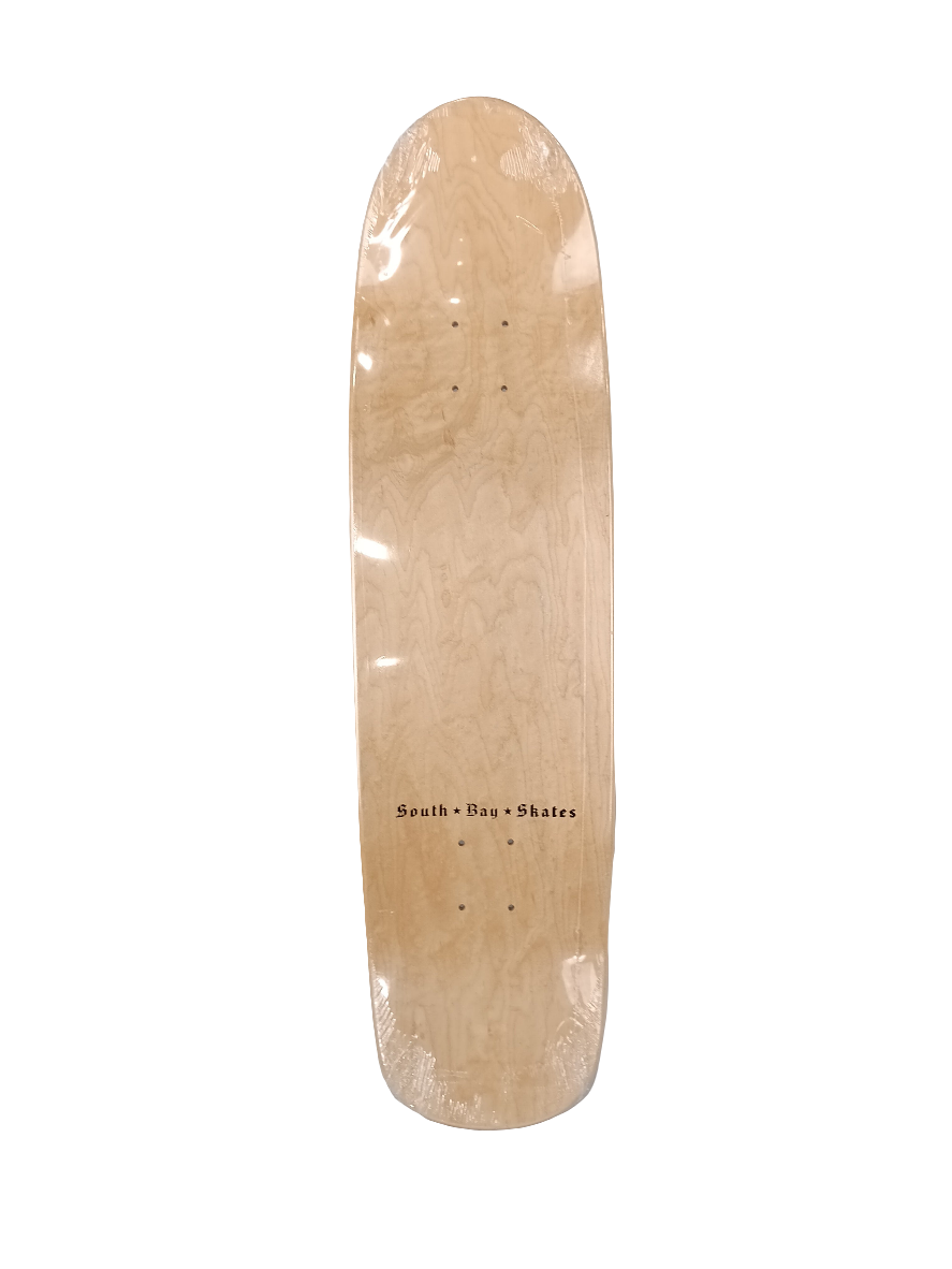 South Bay Eric Dressen Cross Graphic Black White Size 8.75 Shaped Skateboard Deck