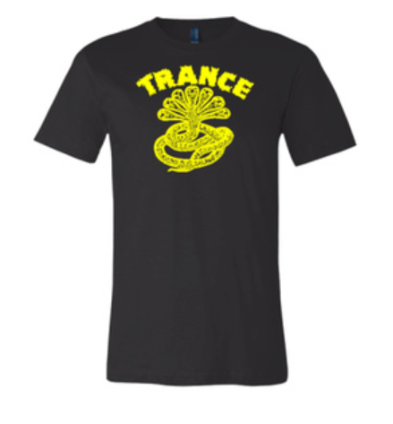 Trance Syndicate Records "Logo" Yellow Ink T-Shirt - Bow Shock Marketplace