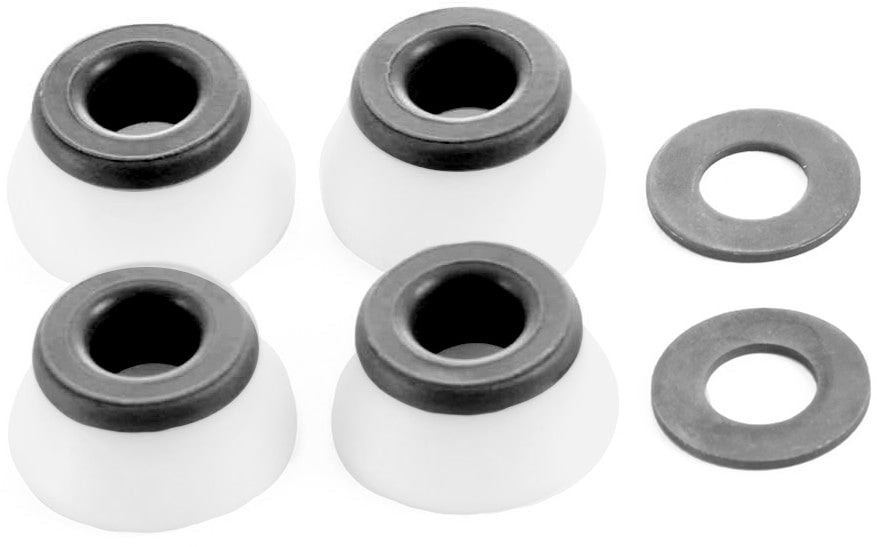 Bones Hardcore Hard Bushings 96a - White/Black (Set of 4) - Bow Shock Marketplace