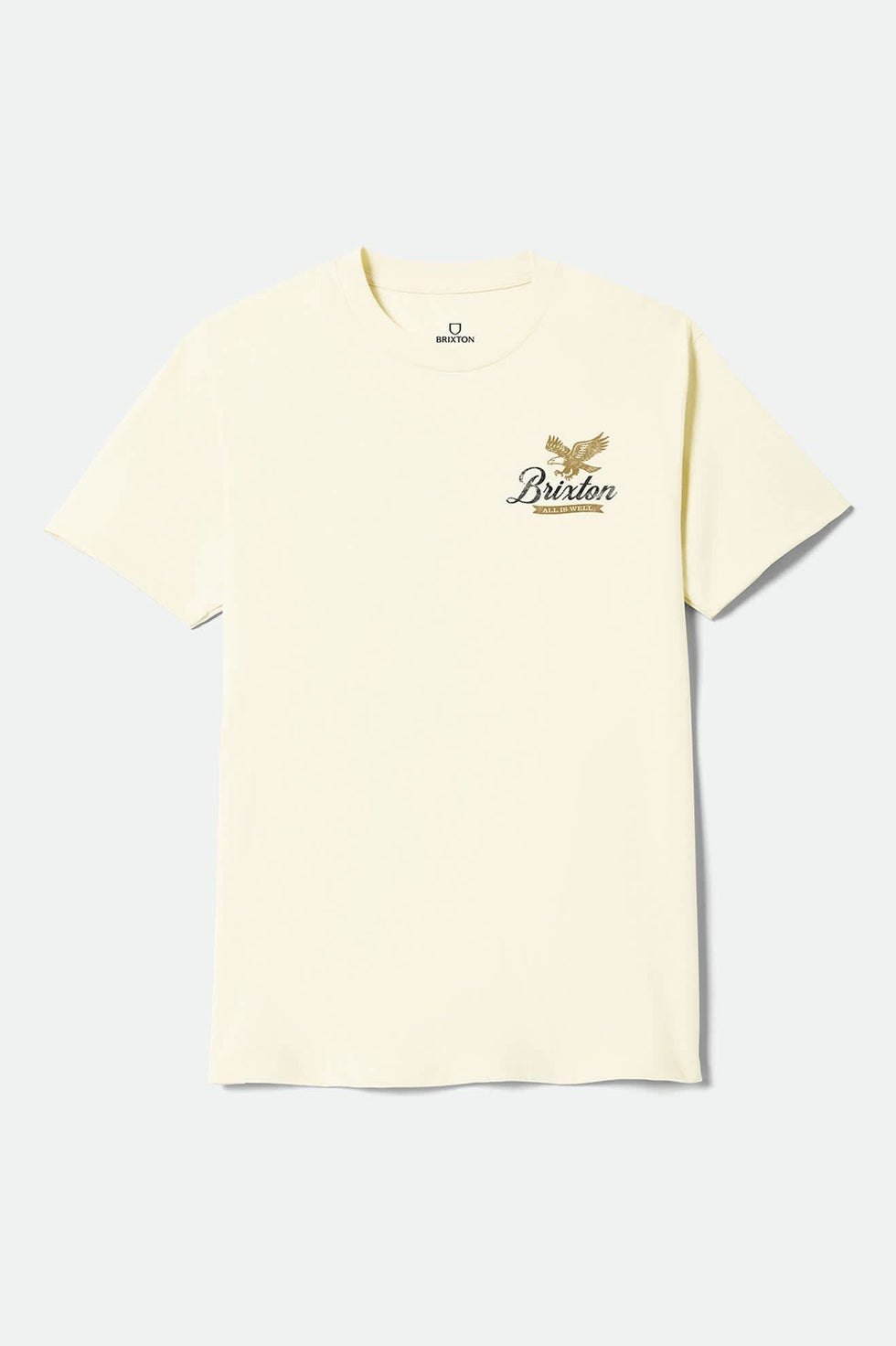 Brixton Well Standard Cream S/s Shirt